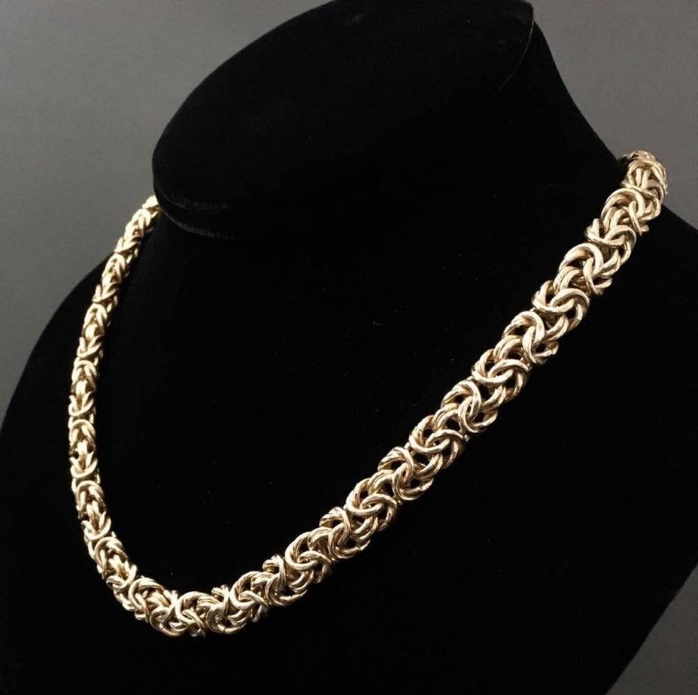 Vermeil over sterling silver byzanite chain